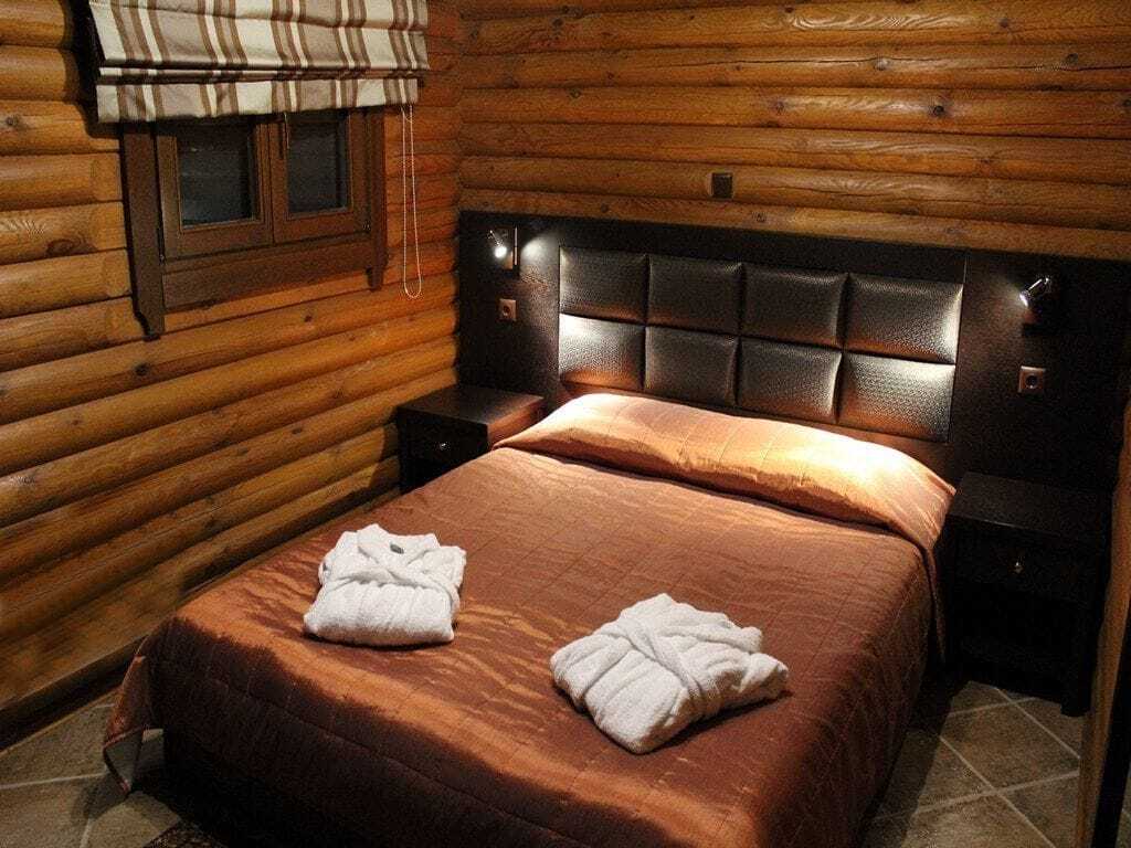 Natura Chalets Mega Chorio Kültér fotó
